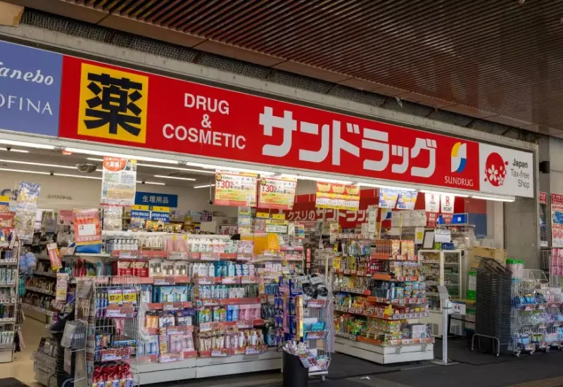 5 พิกัด ชินไซบาชิ แหล่งช้อปปิ้งโอซาก้าสุดฮิต 6 หน้าร้าน Sun Drug