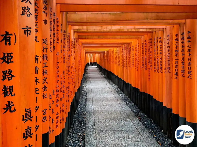 เสาโทริอิสีแดงนับหมื่นต้นที่ศาลเจ้าฟูชิมิอินาริ ที่เที่ยวยอดฮิตของทัวร์ญี่ปุ่น เกียวโต