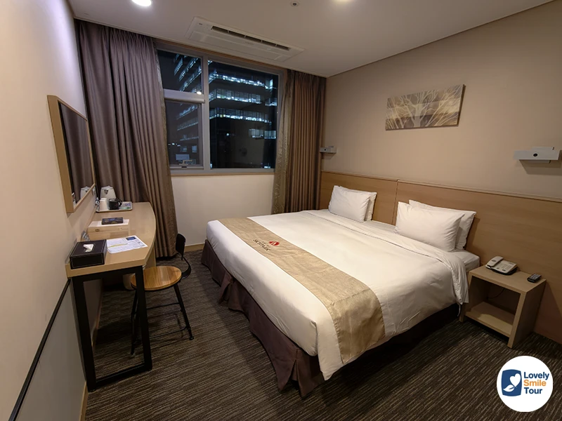 ห้องพักที่ hotel skypark central myeongdong สะอาด ได้มาตรฐาน