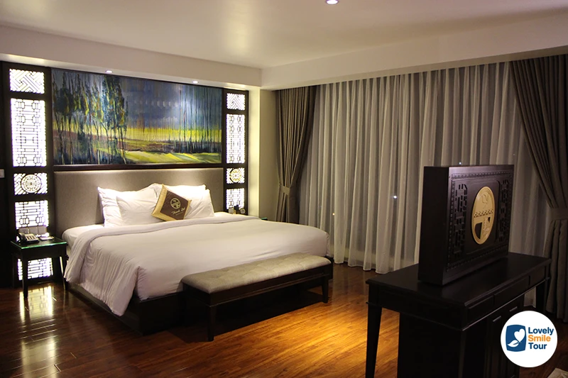 ตัวอย่างห้อง Double ของโรงแรม Thanh Lich Hotel Hue ระดับ 4 ดาวบวกๆ ที่ใช้ในโปรแกรมทัวร์