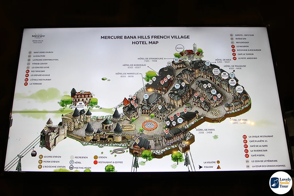 แผนที่ Mercure Danang French Village Bana Hills