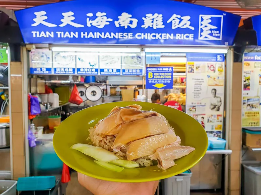 ข้าวมันไก่ Tian Tian Hainanese Chicken Rice