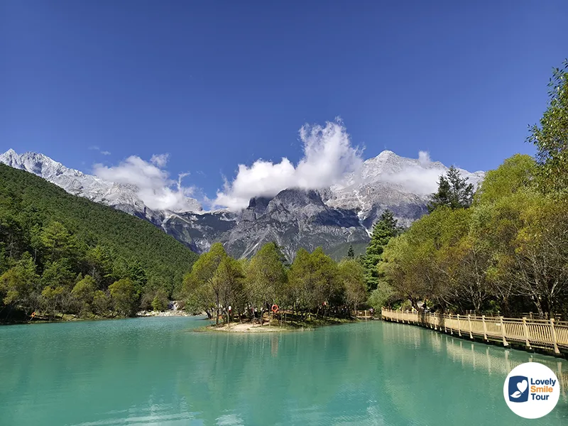 รีวิว ภูเขาหิมะมังกรหยก Jade Dragon Snow Mountain สถานที่ท่องเที่ยว 5A เมืองลี่เจียง 14 ชมวิวทะเลสาบไป๋สุ่ยเหอ