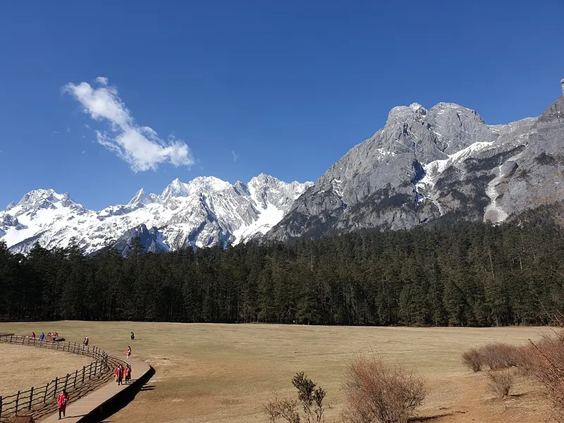 รีวิว ภูเขาหิมะมังกรหยก Jade Dragon Snow Mountain สถานที่ท่องเที่ยว 5A เมืองลี่เจียง 12 นั่งกระเช้าชมวิวทุ่งหญ้า Spruce Meadow