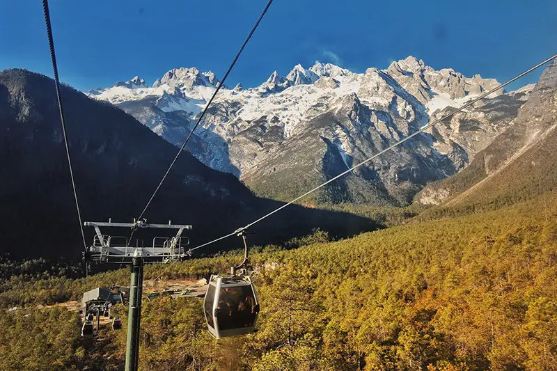 รีวิว ภูเขาหิมะมังกรหยก Jade Dragon Snow Mountain สถานที่ท่องเที่ยว 5A เมืองลี่เจียง 11 นั่งกระเช้าชมทุ่งหญ้า Yunshanping