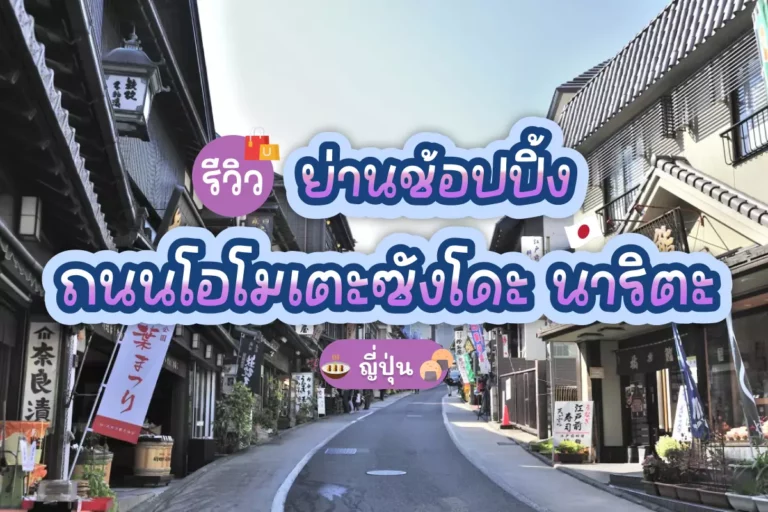 รีวิว ย่านช้อปปิ้งถนนโอโมเตะซังโดะ นาริตะ 3 naritasan omotesando street cover