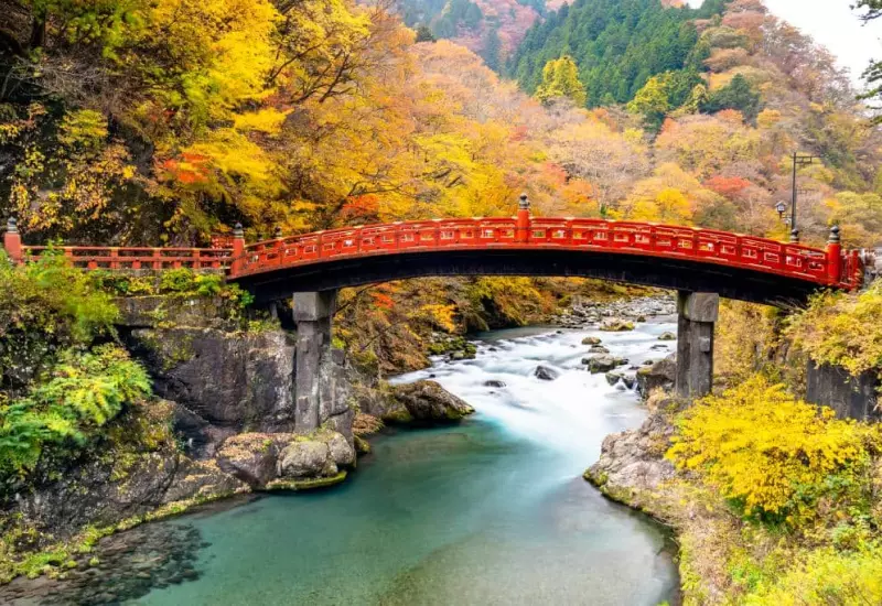 รีวิว สะพานชินเคียว เมืองนิกโก้ 3 shinkyo bridge in autumn