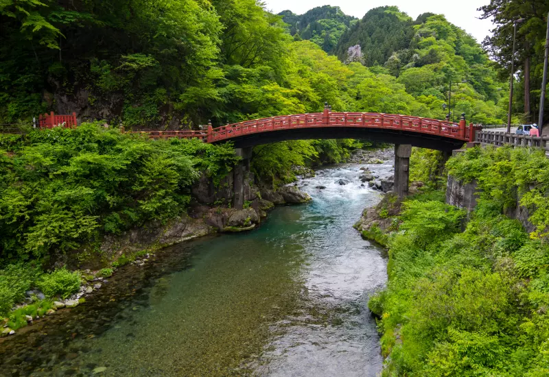 รีวิว สะพานชินเคียว เมืองนิกโก้ 6 shinkyo bridge in summer