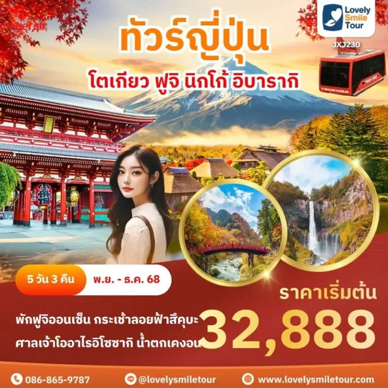 ทัวร์ญี่ปุ่น - โตเกียว ฟูจิ นิกโก้ อิบารากิ 2 230 1