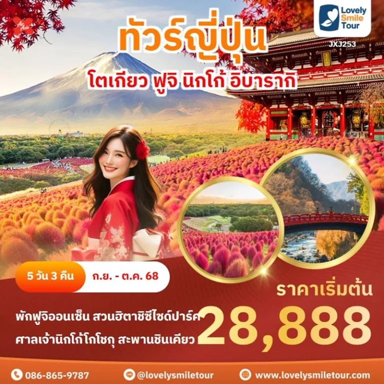 ทัวร์ญี่ปุ่น - โตเกียว ฟูจิ นิกโก้ อิบารากิ 1 253