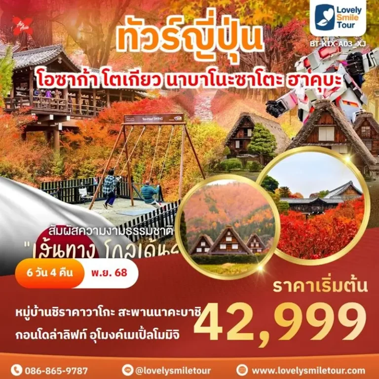 ทัวร์ญี่ปุ่น - โอซาก้า โตเกียว นาบาโนะซาโตะ ฮาคุบะ 3 A03 01 1