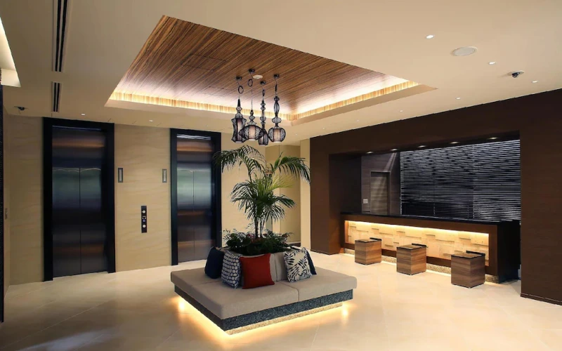 10 ที่พักโอกินาว่า ใกล้สถานีรถไฟ อัปเดตล่าสุด 3 ล็อบบี้โรงแรม Almont Hotel Naha-Kenchomae