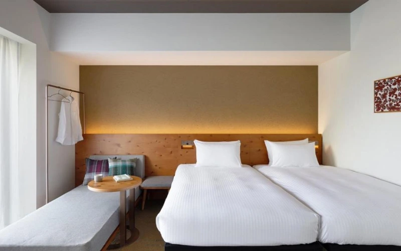 10 ที่พักโอกินาว่า ใกล้สถานีรถไฟ อัปเดตล่าสุด 40 ห้อง Twin Room with Sofa Bed โรงแรม HOTEL STRATA NAHA