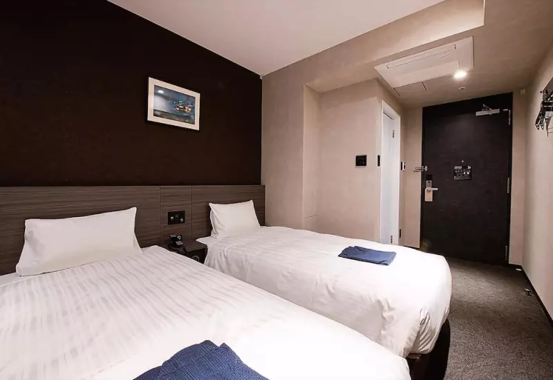 10 ที่พักโอซาก้า ใกล้สถานีรถไฟ อัปเดตล่าสุด 13 ห้องพักเตียงแฝด Twin Room