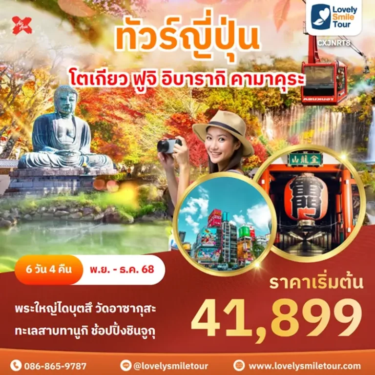 ทัวร์ญี่ปุ่น - โตเกียว ฟูจิ อิบารากิ คามาคุระ 3 CXJNRT8 1