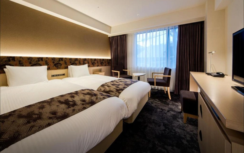 10 ที่พักเกียวโต ใกล้สถานีรถไฟ อัปเดตล่าสุด 16 ห้อง Standard Twin Non-Smoking โรงแรม Daiwa Roynet Hotel Kyoto ekimae PREMIER