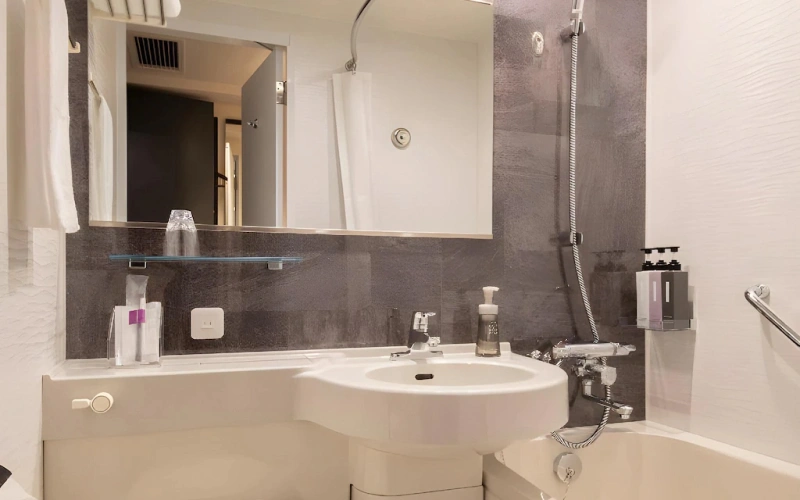 10 ที่พักเกียวโต ใกล้สถานีรถไฟ อัปเดตล่าสุด 13 ห้องน้ำของห้อง Standard Twin Room - Non-Smoking โรงแรม Hotel Keihan Kyoto Ekiminami