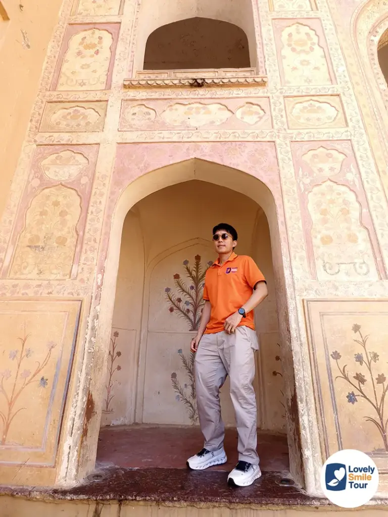 ถ่ายรูปสวยๆ ที่กำแพง amber fort