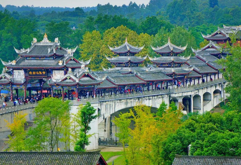รีวิว เมืองโบราณหวงหลงซี สัมผัสเสน่ห์จีนพันปี 12 ภาพวิวที่สวยงามของ เมืองโบราณหวงหลงซี ทัวร์จีน